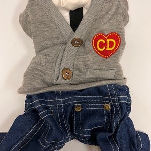 Jumper gray top/ denim bottom. Never worn